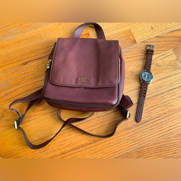Fossil watch and fossil mini backpack - Picture 1 of 11